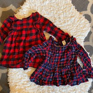Set of Plaid Tops
